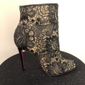 👠Christian LouBoutin Black Miss Tennis 100 RERE👠